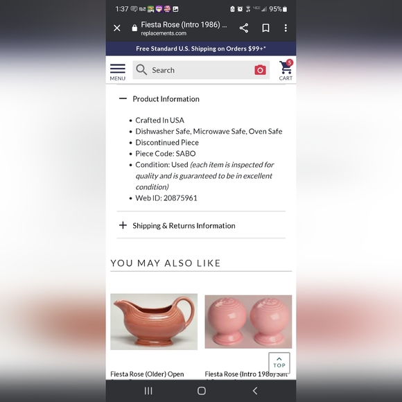 Fiesta gravy sauce boat rose pick - Picture 7 of 9